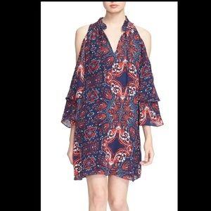 Parker Medium Anastasia Cold Shoulder Silk Dress